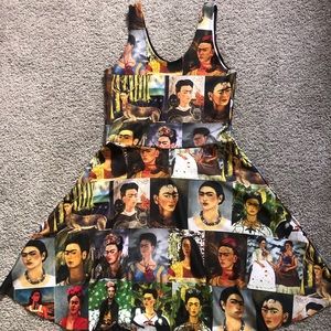Frida Kahlo skater style dress by Poprageous